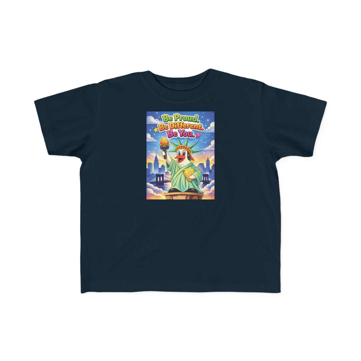 TuBz™ "Be Proud. Be Different. Be You." Kids T-Shirt - Inspirational Graphic Tee