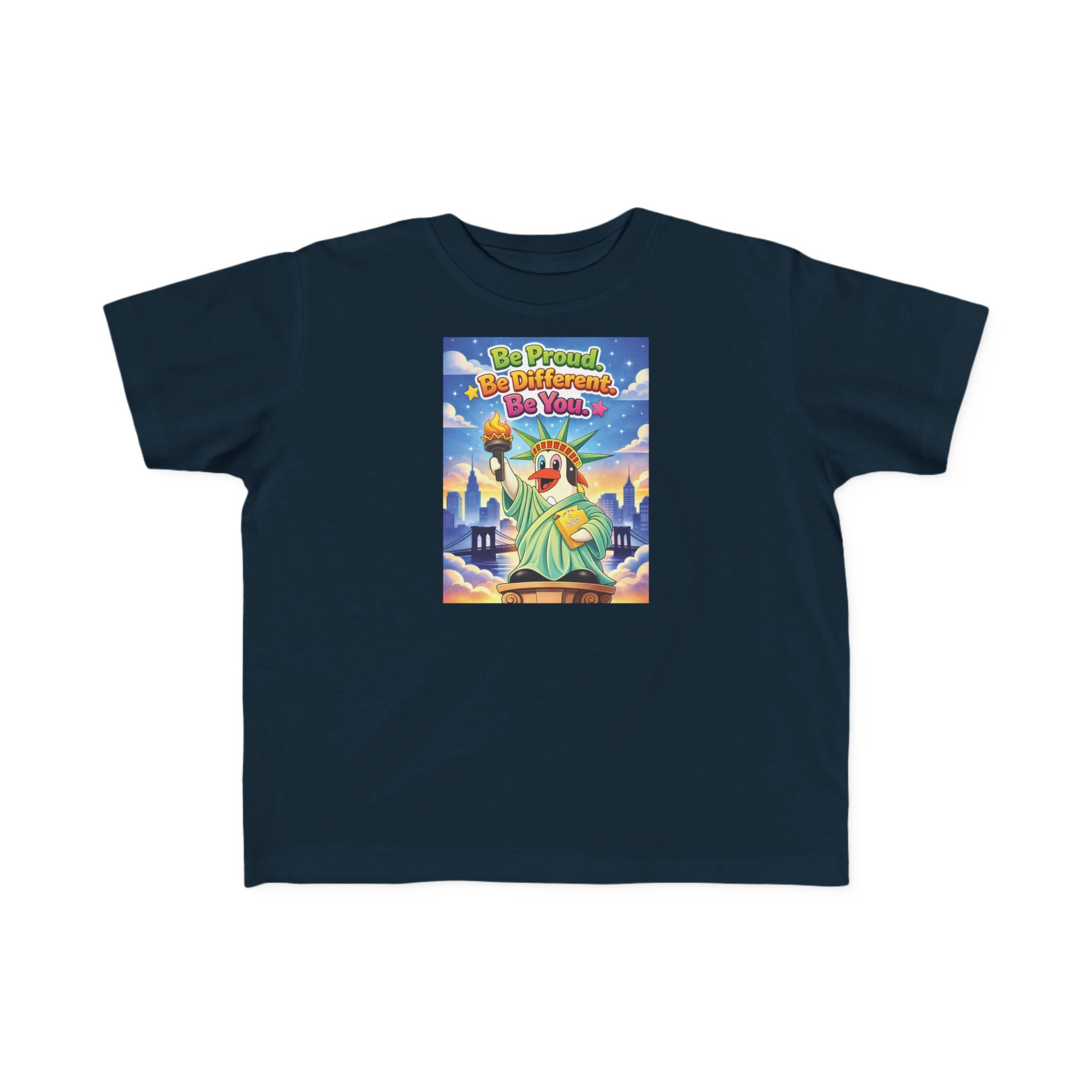 TuBz™ "Be Proud. Be Different. Be You." Kids T-Shirt - Inspirational Graphic Tee