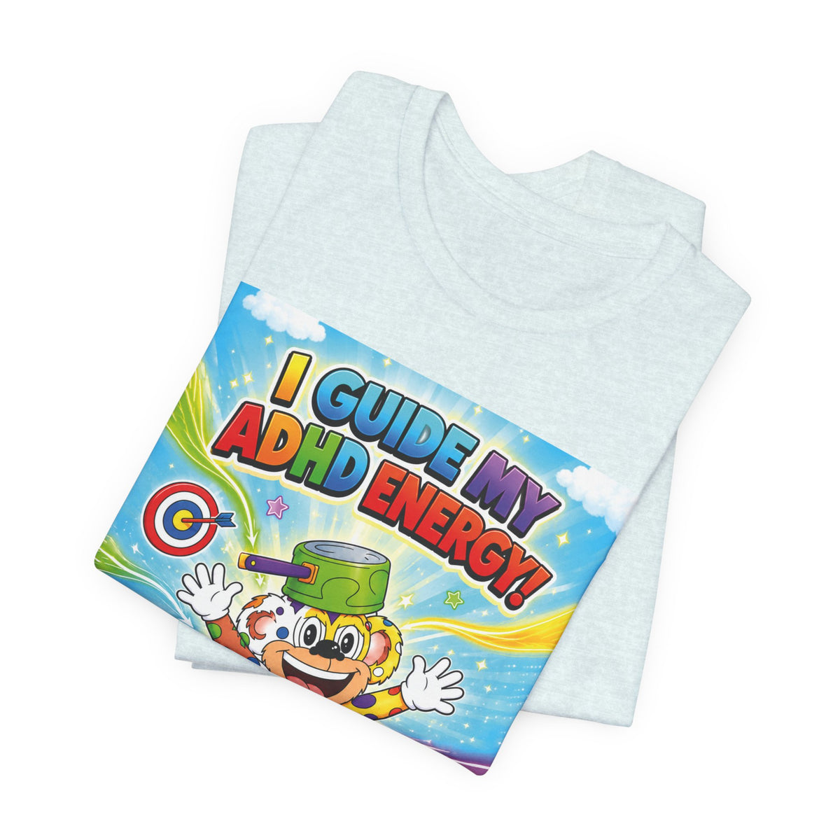 Potz™ Unisex Jersey Short Sleeve Tee – "I Guide My ADHD Energy!" Graphic Tee | Smile Universe Collection