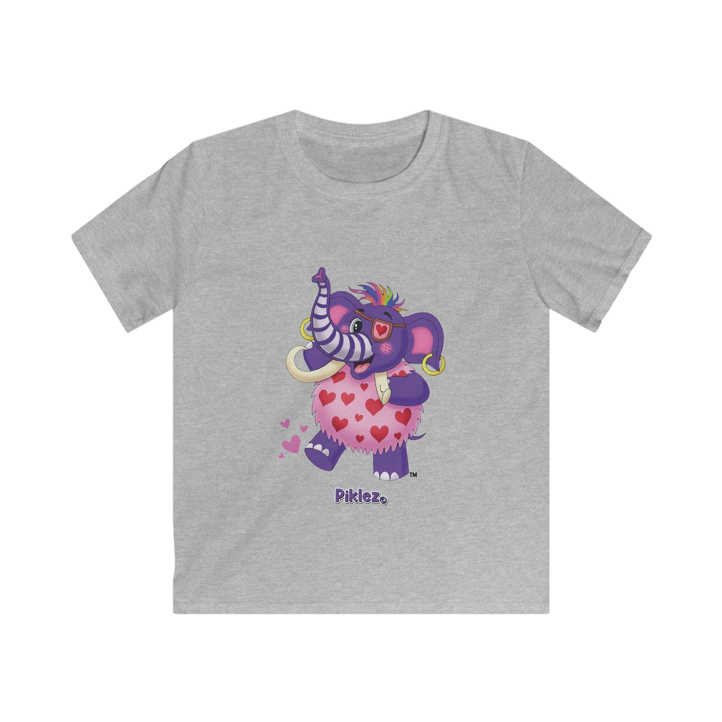 Piklez™ Kids Softstyle Tee – "Full of Love!" Graphic Shirt | Smile Universe Collection
