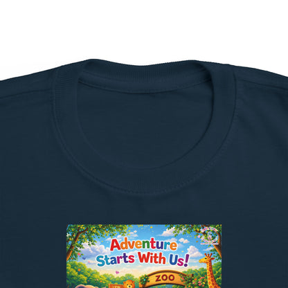 Lani™ Toddler's Fine Jersey Tee – "Adventure Starts With Us!" Graphic