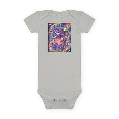 Piklez™ Baby Short Sleeve Onesie® – "Magic Paint!" Graphic | Smile Universe Collection