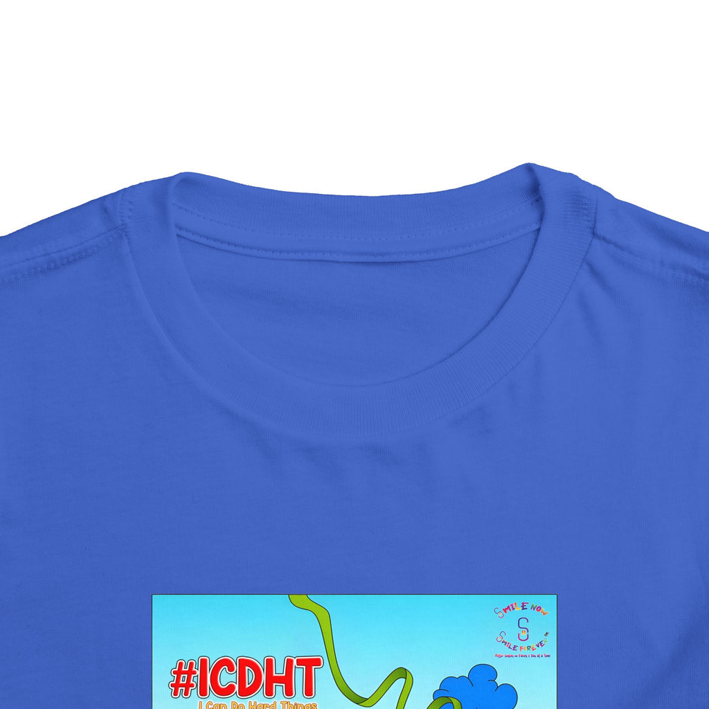 TuBz™ "I Can Do Hard Things" Toddler T-Shirt | Toddler Short Sleeve Tee  - Positive Kids Graphic Tee