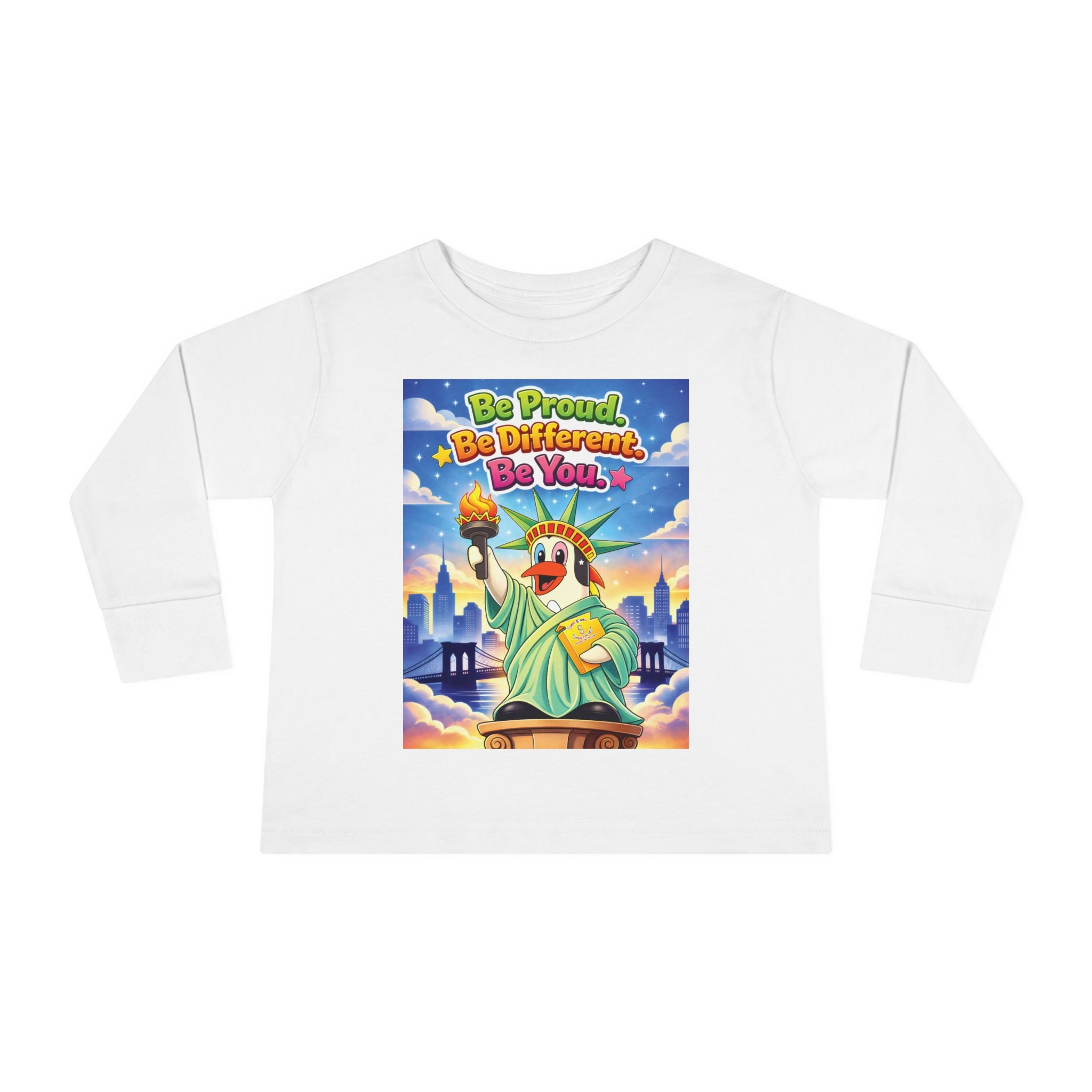 TuBz™ "Be Proud. Be Different. Be You." Toddler T- Shirt - Inspirational Kids Tee
