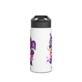 Piklez™ Stainless Steel Water Bottle with Standard Lid – "Full of Love!" Graphic | Smile Universe Collection