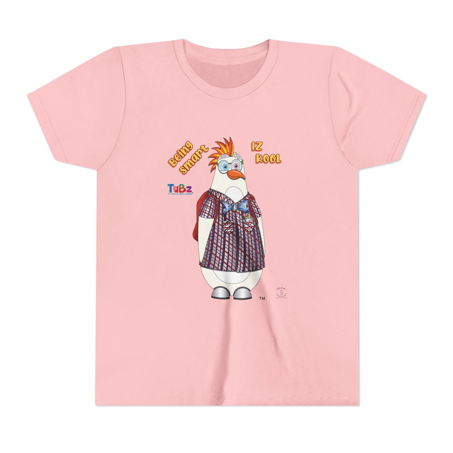 TuBz™ "Being Smart Iz Kool" Youth Graphic T-Shirt - Educational Kids Tee | TuBz4Kidz