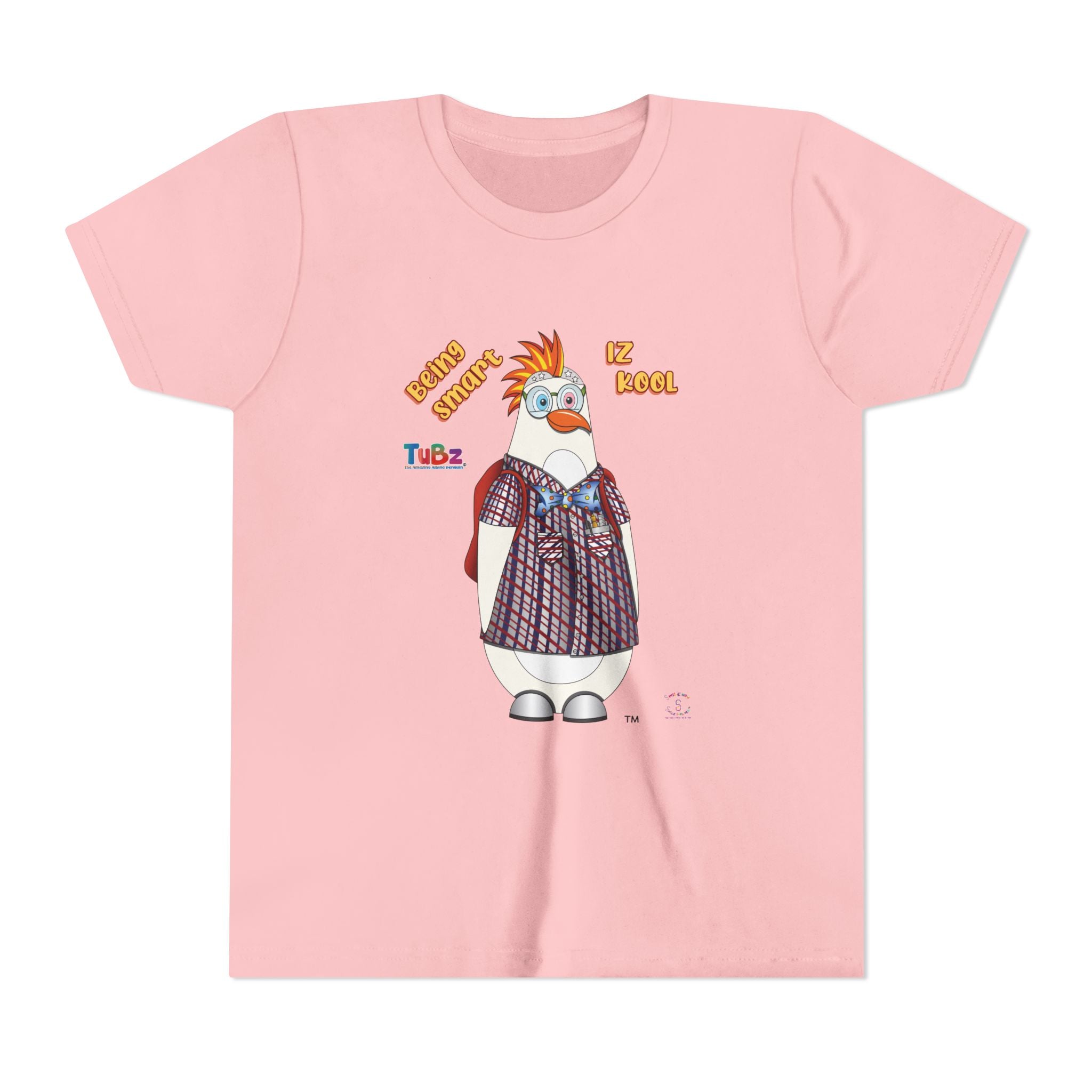 TuBz™ "Being Smart Iz Kool" Youth Graphic T-Shirt - Educational Kids Tee | TuBz4Kidz