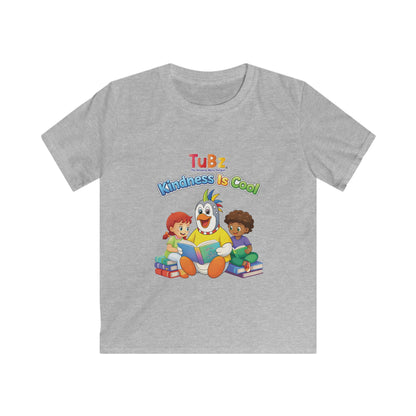 TuBz™ "Kindness Is Cool" Kids T-Shirt - Positive Message Graphic Tee | Smile Universe TuBz4Kidz