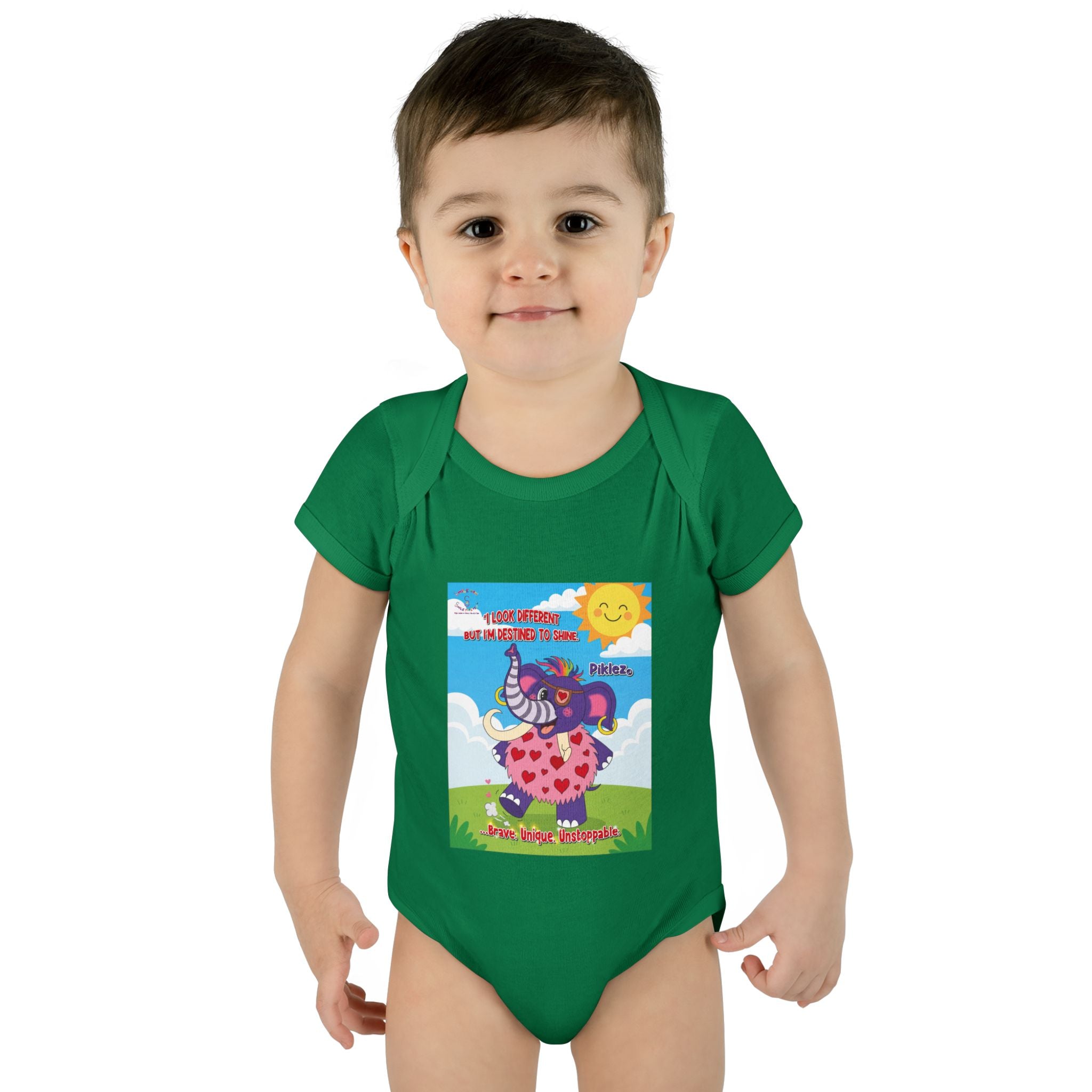 Piklez™ Infant Bodysuit – “Destined to Shine” Baby Outfit | Smile Universe Collection