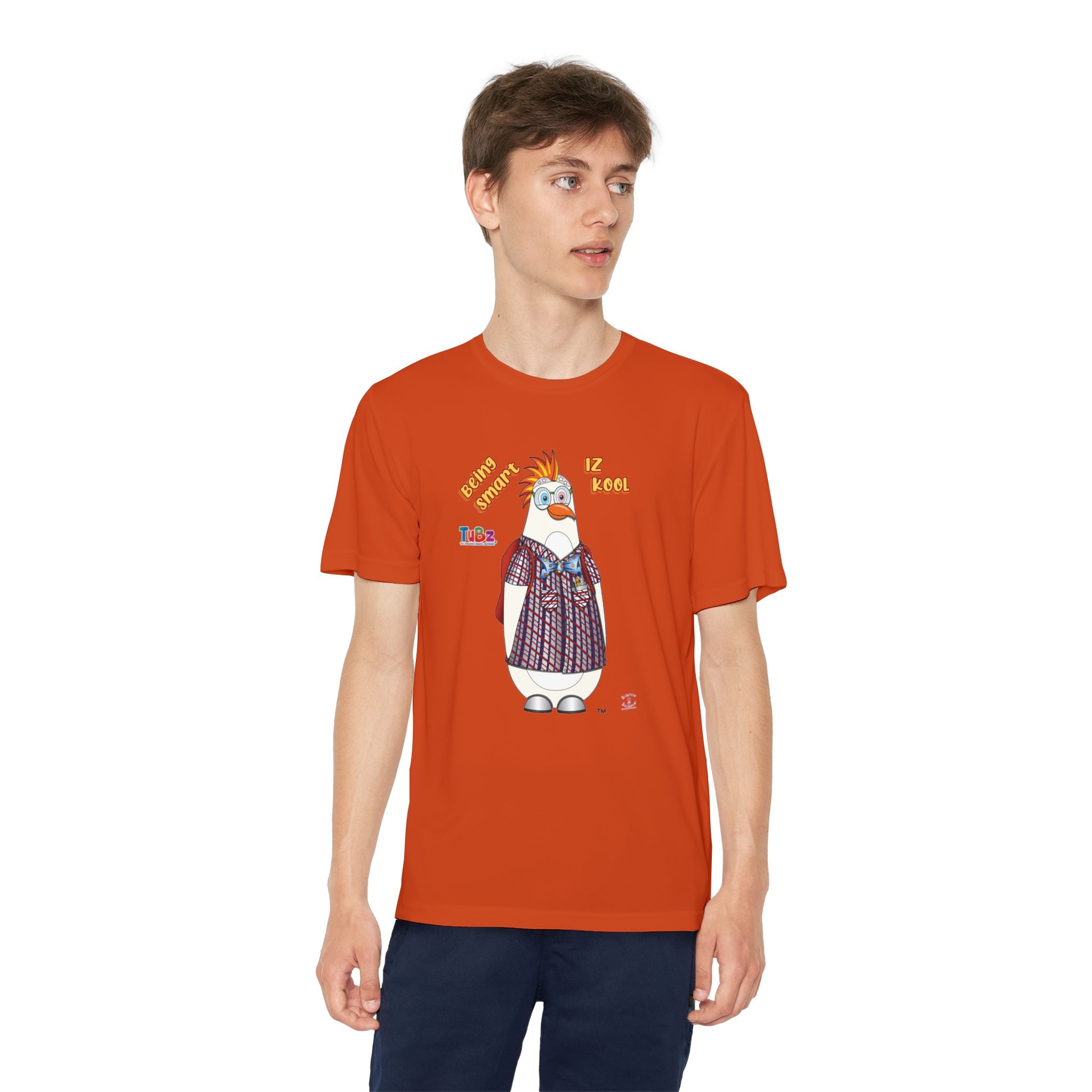 TuBz™ "Being Smart Iz Kool" Youth Competitor T- Shirt - Character Dress-Up Graphic Tee