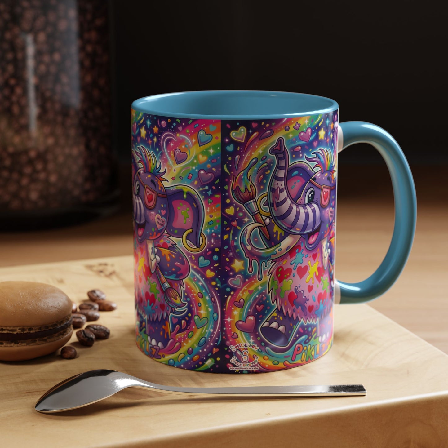 Piklez™ 15oz Ceramic Mug – "Magic Paint!" Graphic | Smile Universe Collection
