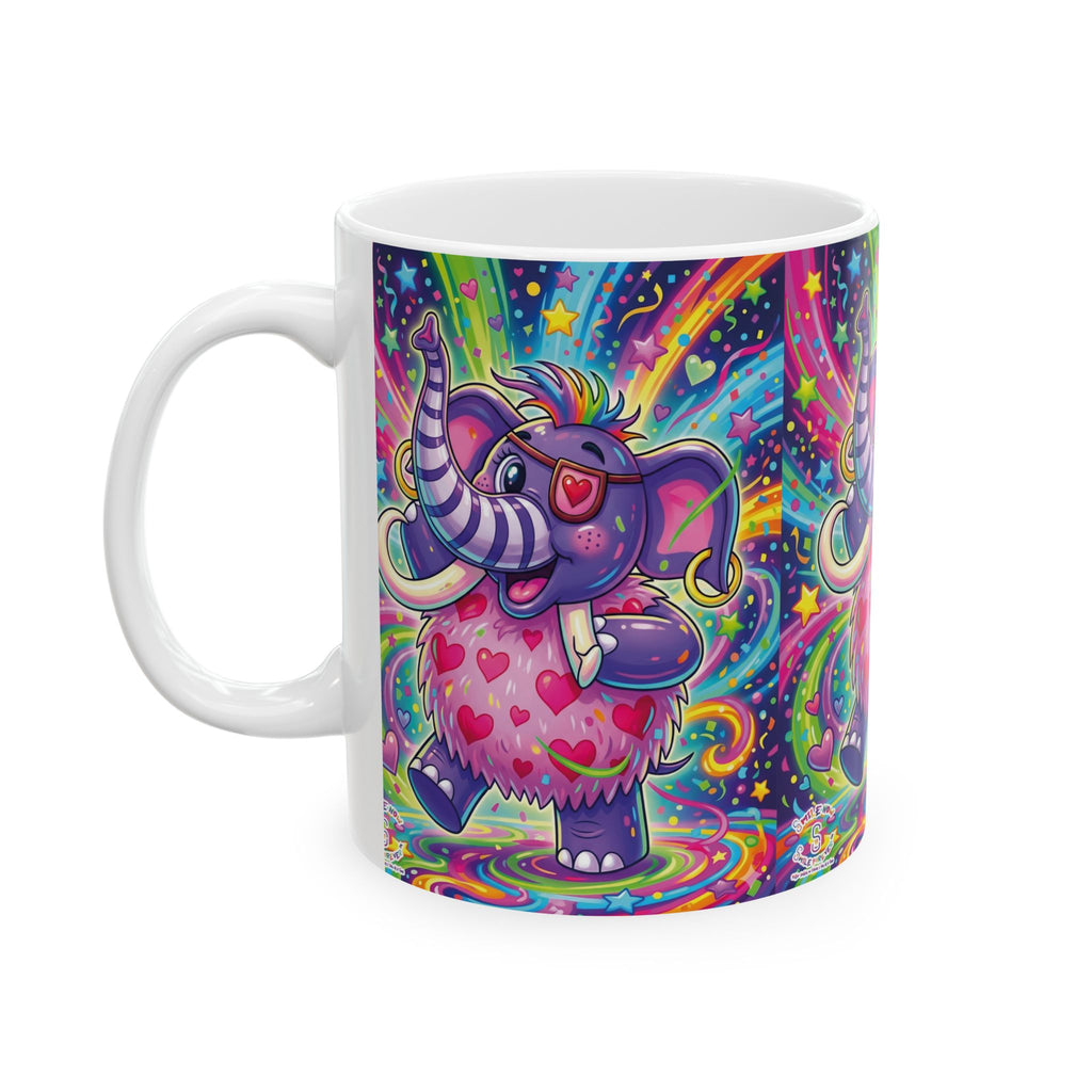 Piklez™ 11oz Ceramic Mug – "Born to Celebrate!" Graphic | Smile Universe Collection
