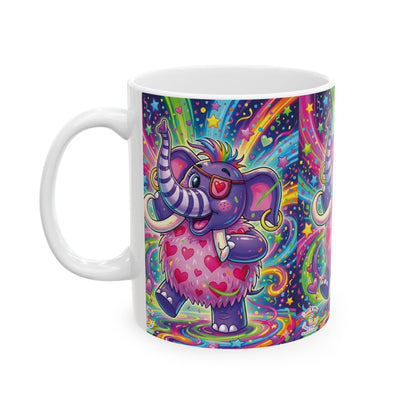 Piklez™ 11oz Ceramic Mug – "Born to Celebrate!" Graphic | Smile Universe Collection