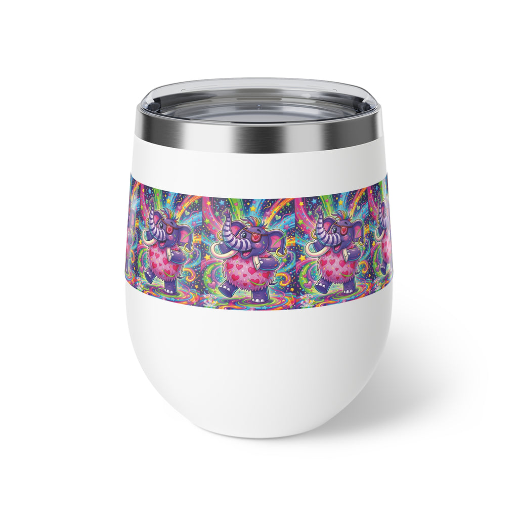 Piklez™ 12oz Copper Vacuum Insulated Cup – "Born to Celebrate!" Graphic | Smile Universe Collection