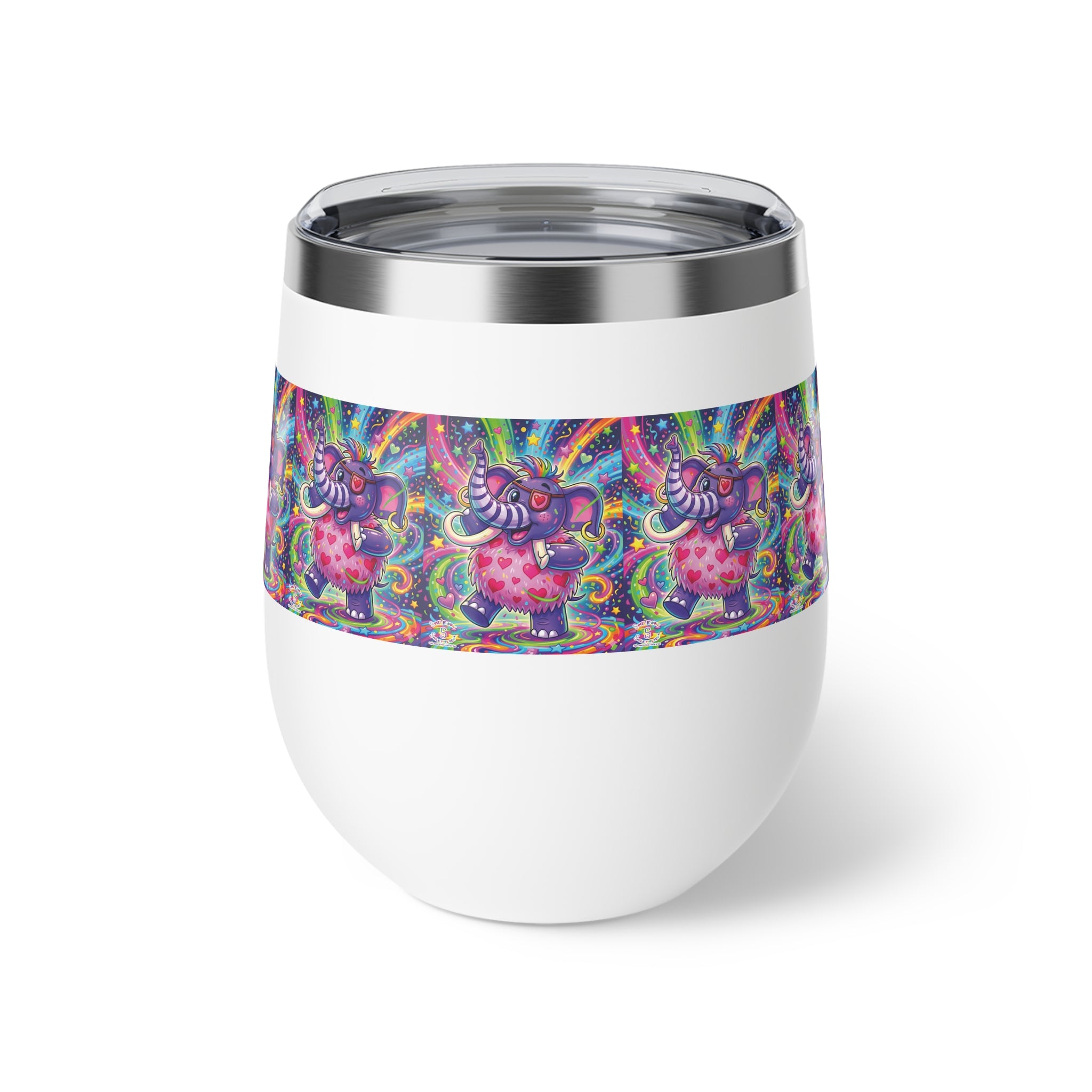 Piklez™ 12oz Copper Vacuum Insulated Cup – "Born to Celebrate!" Graphic | Smile Universe Collection