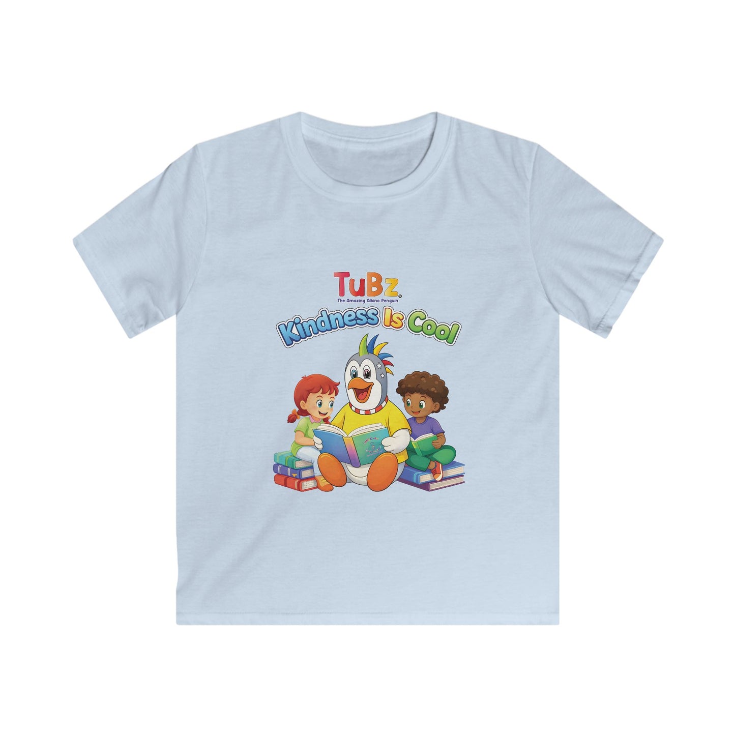 TuBz™ "Kindness Is Cool" Kids T-Shirt - Positive Message Graphic Tee | Smile Universe TuBz4Kidz