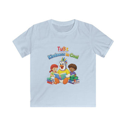 TuBz™ "Kindness Is Cool" Kids T-Shirt - Positive Message Graphic Tee | Smile Universe TuBz4Kidz