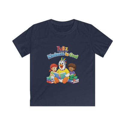TuBz™ "Kindness Is Cool" Kids T-Shirt - Positive Message Graphic Tee | Smile Universe TuBz4Kidz