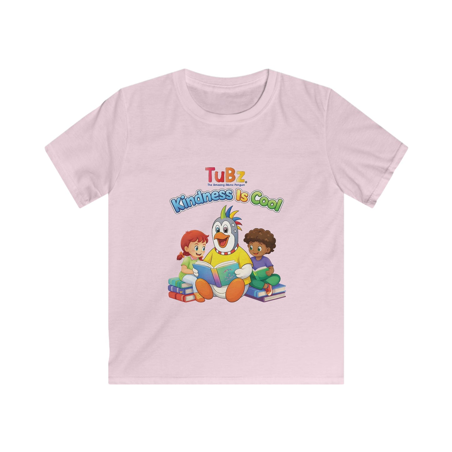 TuBz™ "Kindness Is Cool" Kids T-Shirt - Positive Message Graphic Tee | Smile Universe TuBz4Kidz
