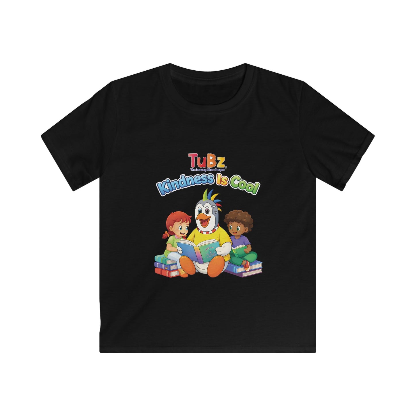 TuBz™ "Kindness Is Cool" Kids T-Shirt - Positive Message Graphic Tee | Smile Universe TuBz4Kidz