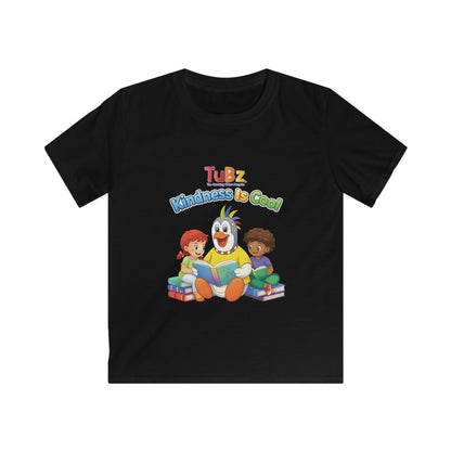 TuBz™ "Kindness Is Cool" Kids T-Shirt - Positive Message Graphic Tee | Smile Universe TuBz4Kidz