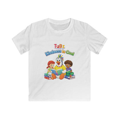 TuBz™ "Kindness Is Cool" Kids T-Shirt - Positive Message Graphic Tee | Smile Universe TuBz4Kidz