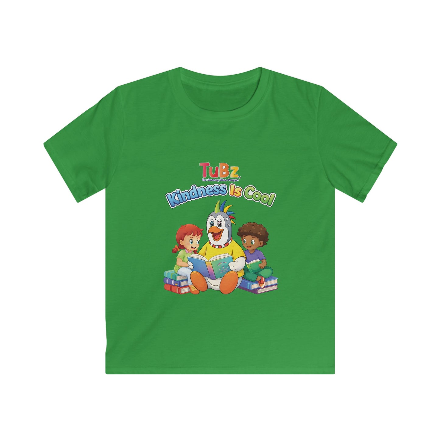TuBz™ "Kindness Is Cool" Kids T-Shirt - Positive Message Graphic Tee | Smile Universe TuBz4Kidz