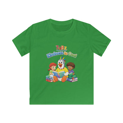 TuBz™ "Kindness Is Cool" Kids T-Shirt - Positive Message Graphic Tee | Smile Universe TuBz4Kidz