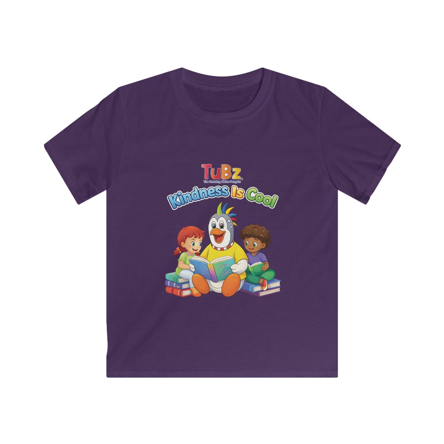 TuBz™ "Kindness Is Cool" Kids T-Shirt - Positive Message Graphic Tee | Smile Universe TuBz4Kidz