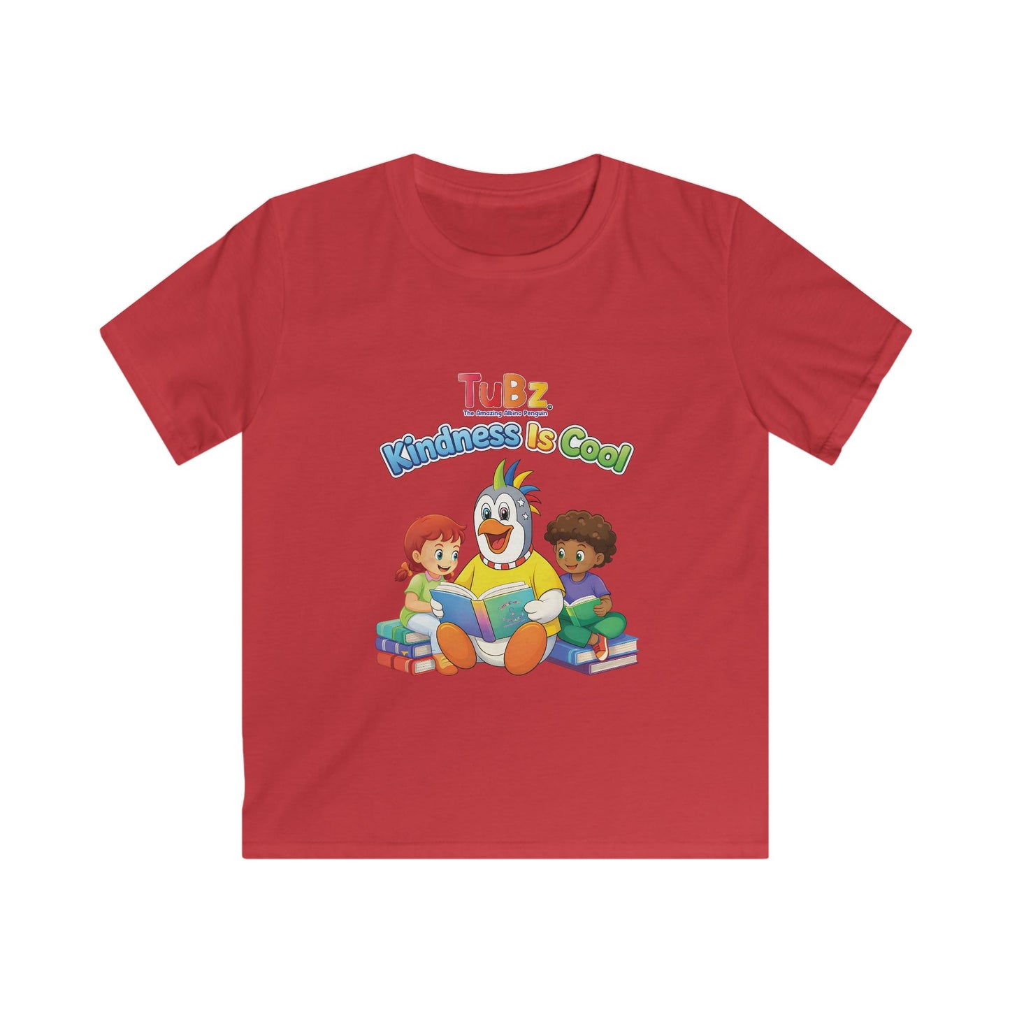 TuBz™ "Kindness Is Cool" Kids T-Shirt - Positive Message Graphic Tee | Smile Universe TuBz4Kidz