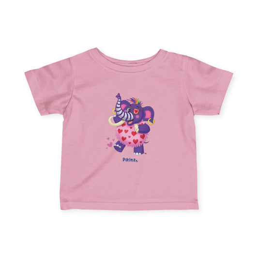 Piklez™ Infant Fine Jersey Tee – "Full of Love!" Graphic Shirt | Smile Universe Collection