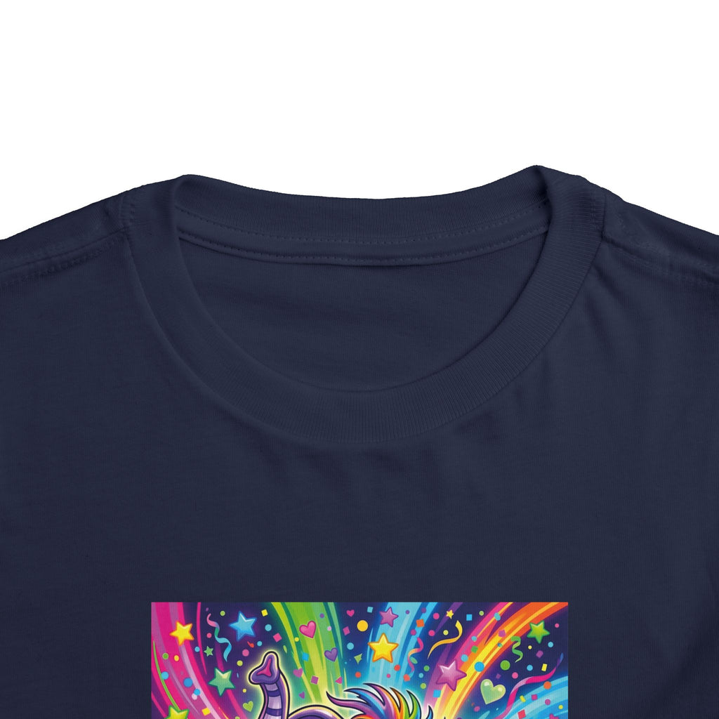 Piklez™ Toddler Short Sleeve Tee – "Born to Celebrate!" Graphic Shirt | Smile Universe Collection