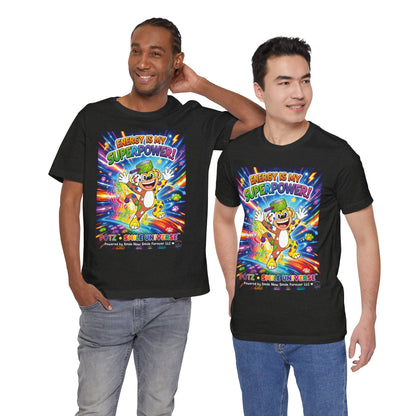 Potz™ Unisex Jersey Short Sleeve Tee – "Energy is My Superpower!" Graphic Tee | Smile Universe Collection