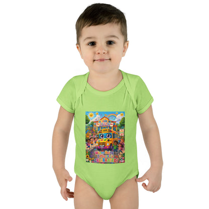 Lani™ Infant Baby Rib Bodysuit – "Where Being Different is CELEBRATED!" Graphic