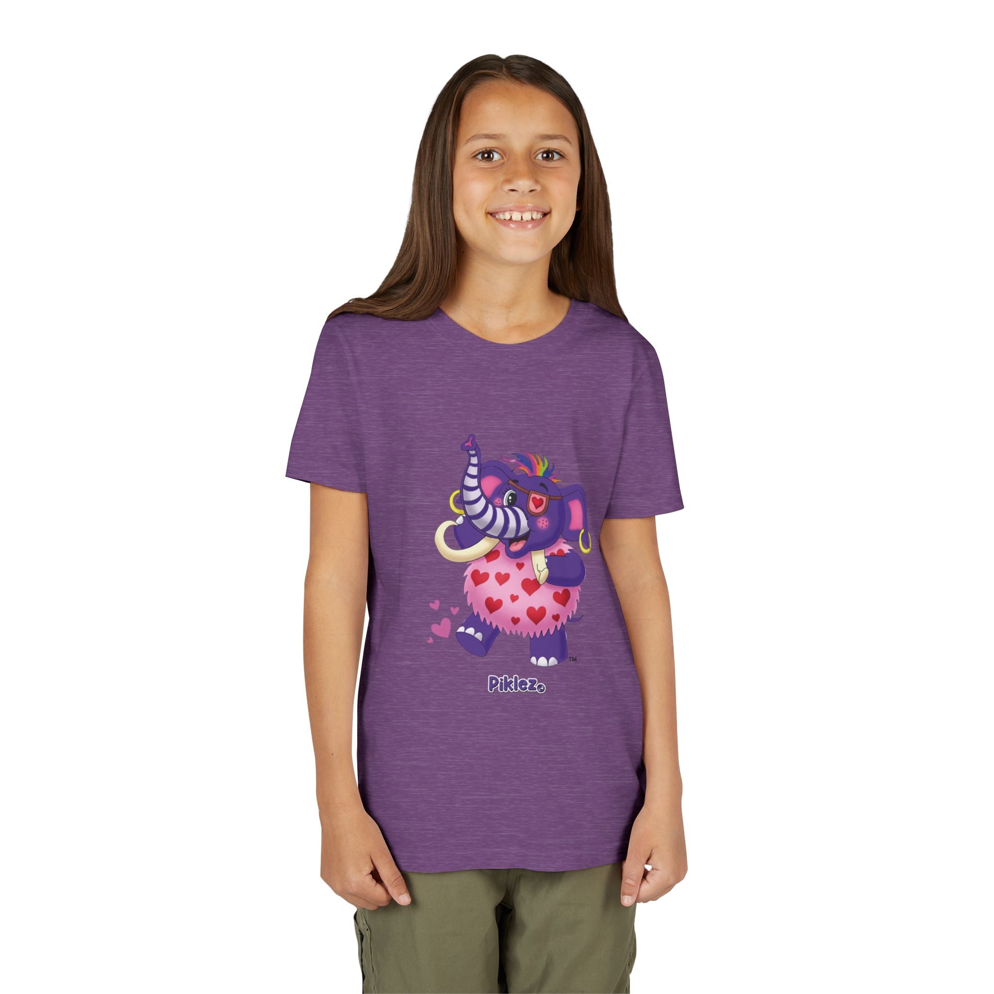 Piklez™ Youth Short Sleeve Tee – "Full of Love!" Graphic Shirt | Smile Universe Collection
