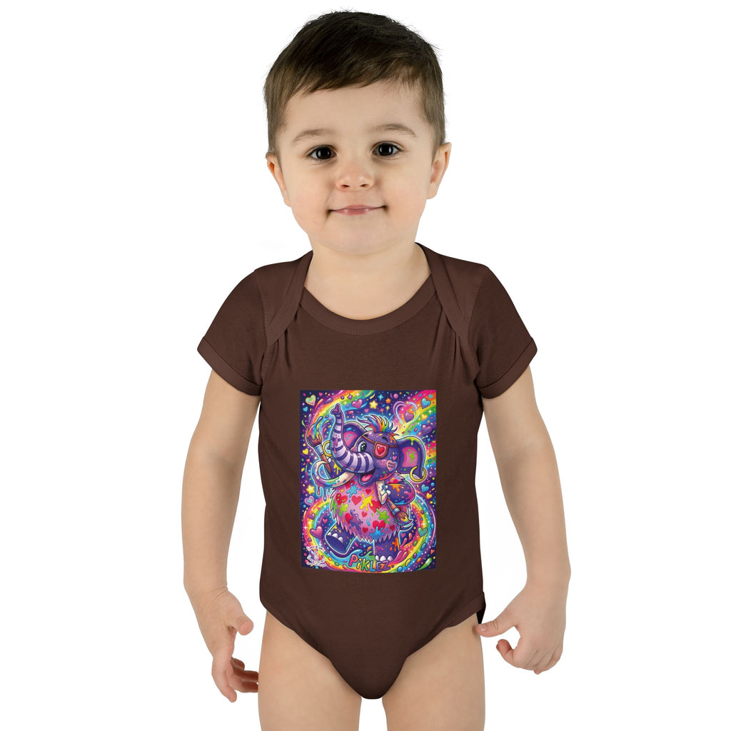 Piklez™ Infant Baby Rib Bodysuit – "Magic Paint!" Graphic | Smile Universe Collection