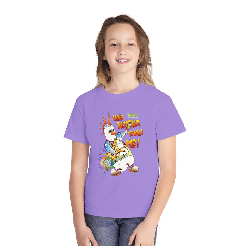 TuBz™ Rockstar Kids T-Shirt - "Who Hotter Than Me!" Graphic Tee | Smile Universe TuBz4Kidz Collection