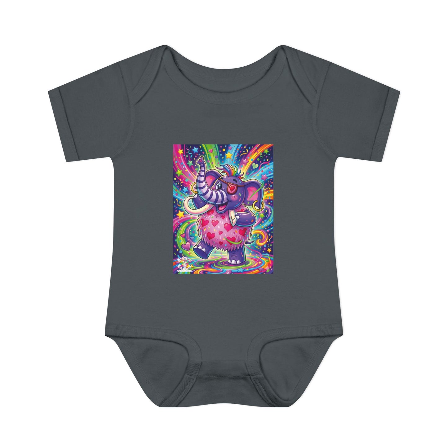 Piklez™ Infant Baby Rib Bodysuit – "Born to Celebrate!" Graphic | Smile Universe Collection