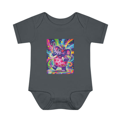 Piklez™ Infant Baby Rib Bodysuit – "Born to Celebrate!" Graphic | Smile Universe Collection