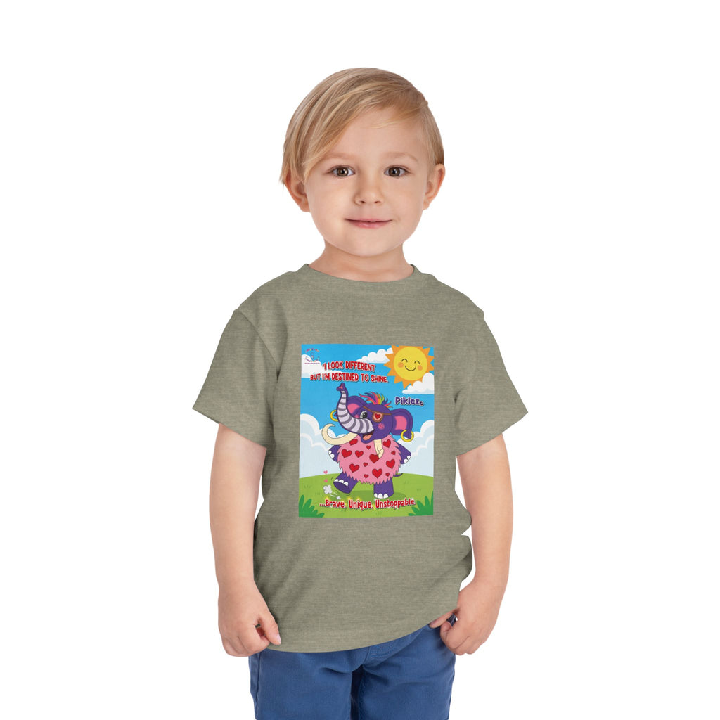 Piklez™ Toddler Tee – “Destined to Shine” Graphic Shirt | Smile Universe Collection