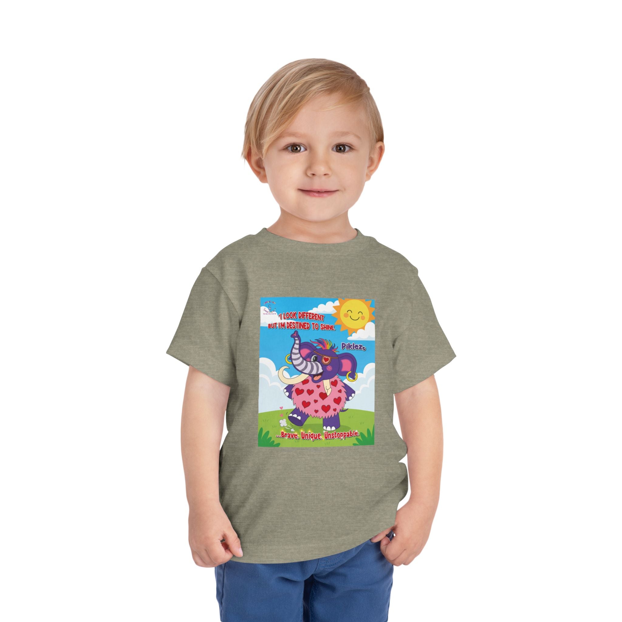 Piklez™ Toddler Tee – “Destined to Shine” Graphic Shirt | Smile Universe Collection