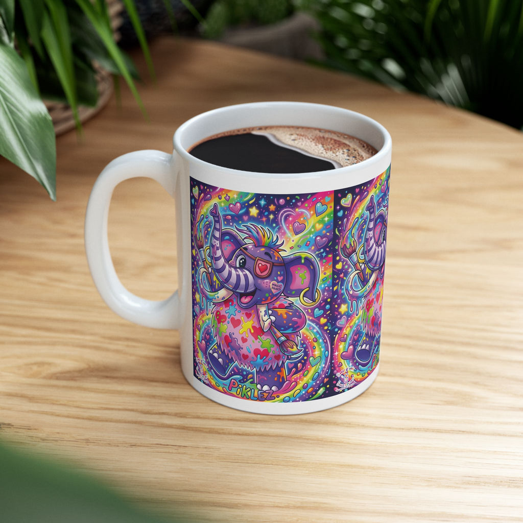 Piklez™ 11oz Ceramic Mug – "Magic Paint!" Graphic | Smile Universe Collection