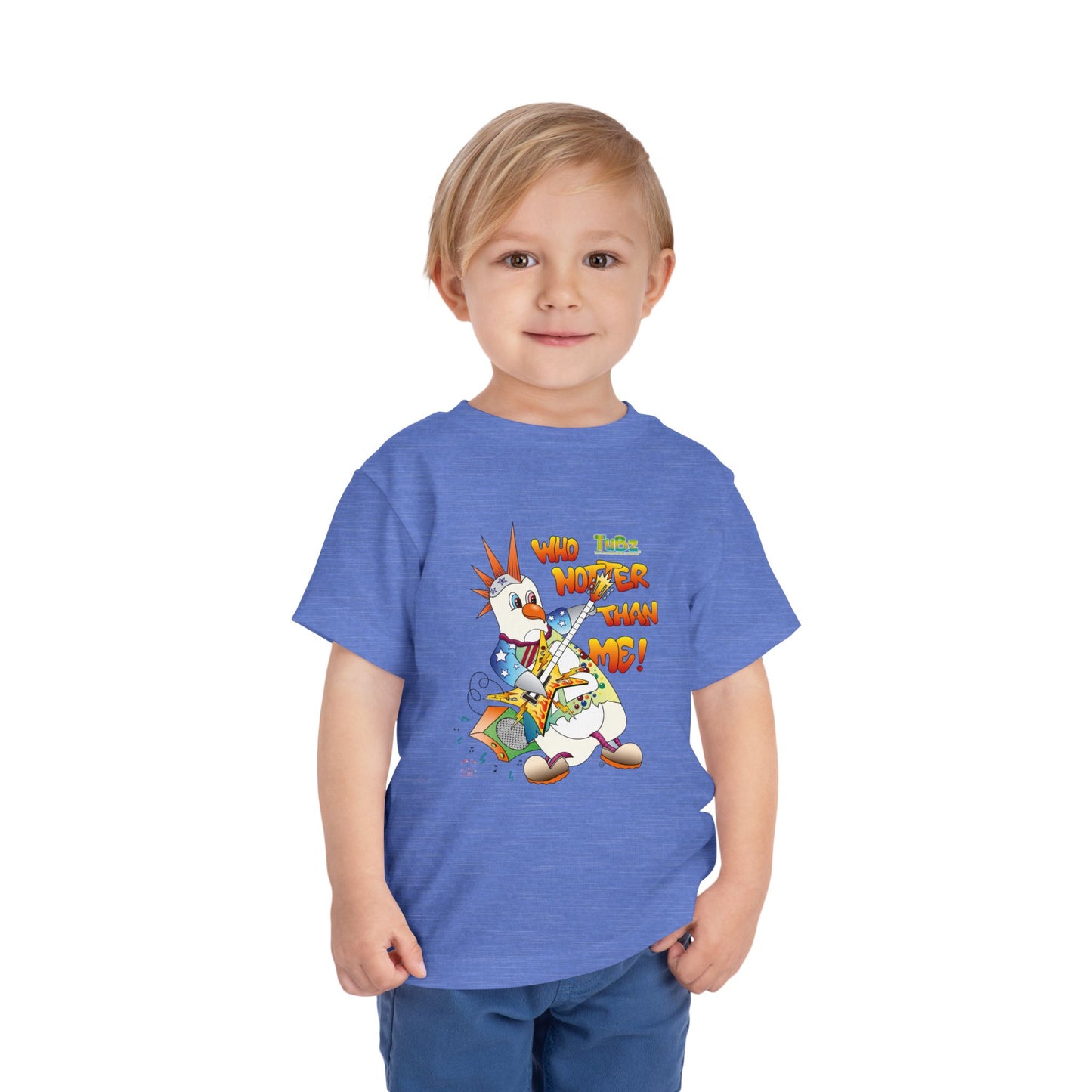 TuBz™ Rockstar Kids T-Shirt - "Who Hotter Than Me!" Graphic Tee | Smile Universe TuBz4Kidz Collection