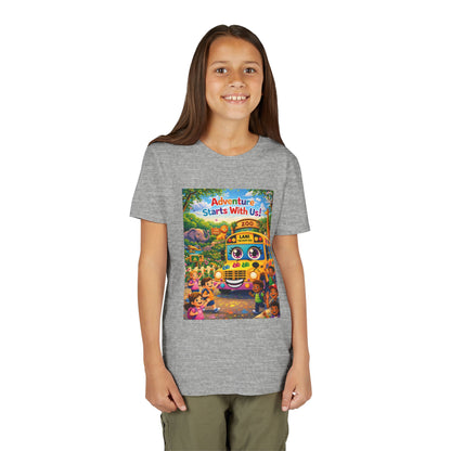 Lani™ Youth Short Sleeve Tee – "Adventure Starts With Us!" Graphic
