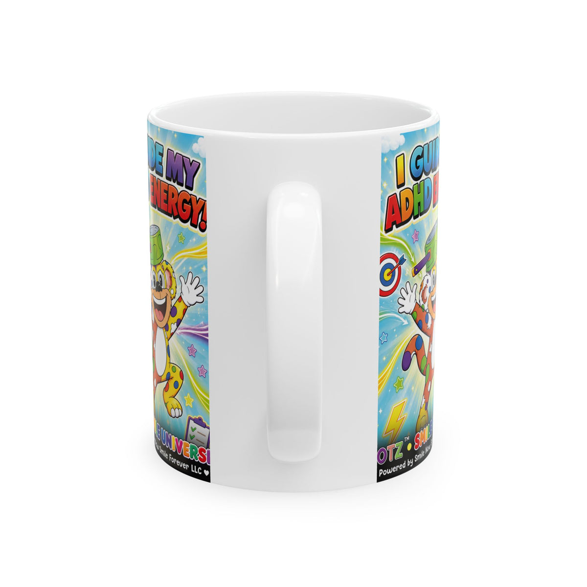 Potz™ Ceramic Mug – "I Guide My ADHD Energy!" Graphic Coffee Mug | Smile Universe Collection