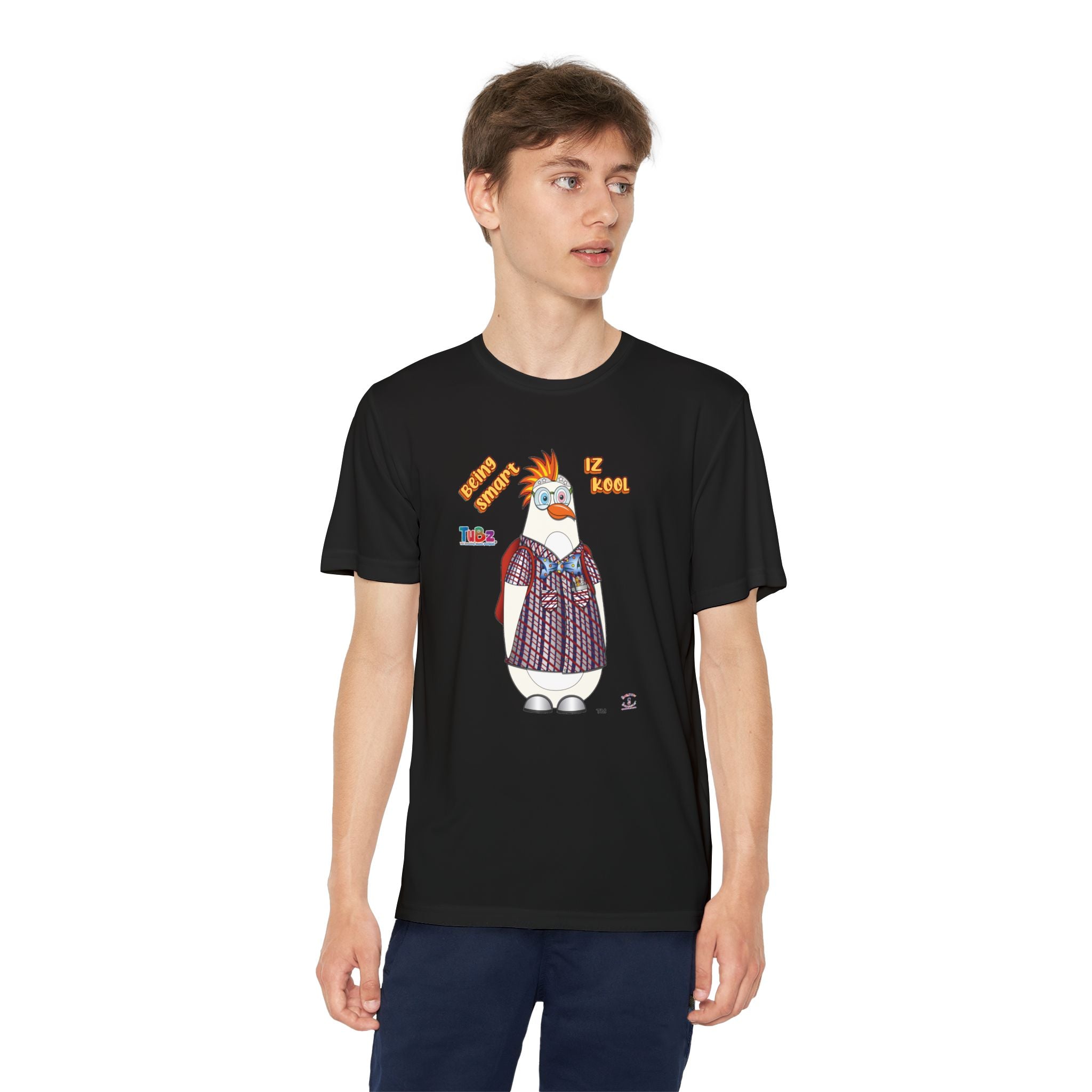 TuBz™ "Being Smart Iz Kool" Youth Competitor T- Shirt - Character Dress-Up Graphic Tee