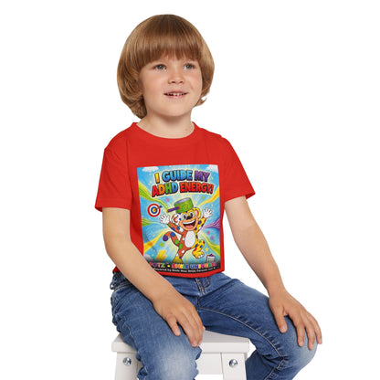 Potz™ Heavy Cotton™ Toddler T-Shirt – "I Guide My ADHD Energy!" Graphic Tee | Smile Universe Collection