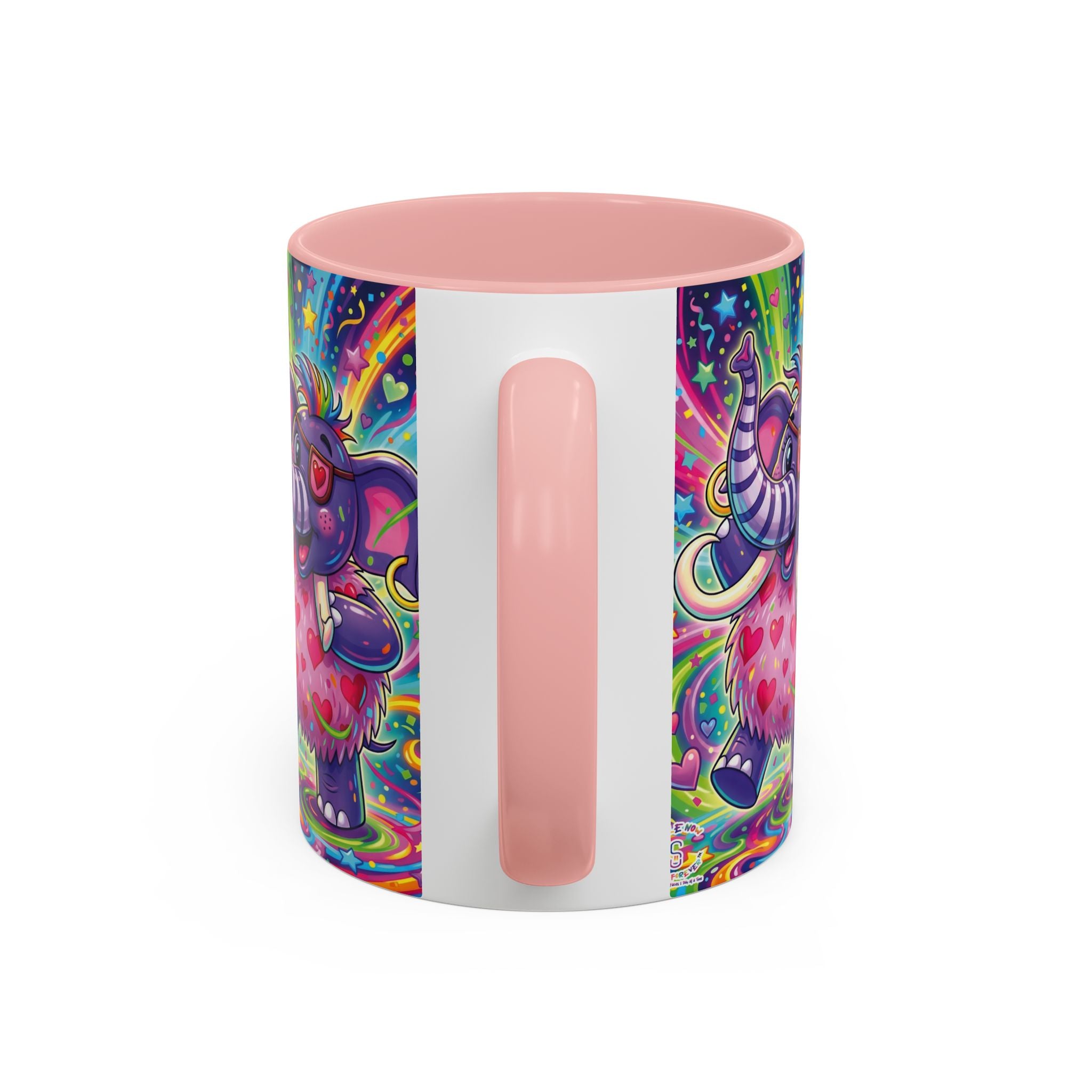 Piklez™ 11oz, 15oz Accent Coffee Mug – "Born to Celebrate!" Graphic | Smile Universe Collection