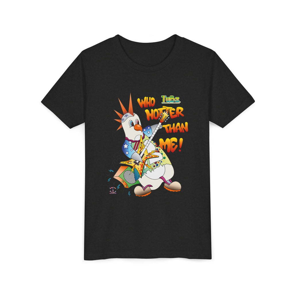 TuBz™ Rockstar Kids T-Shirt - "Who Hotter Than Me!" Graphic Tee | Smile Universe TuBz4Kidz Collection
