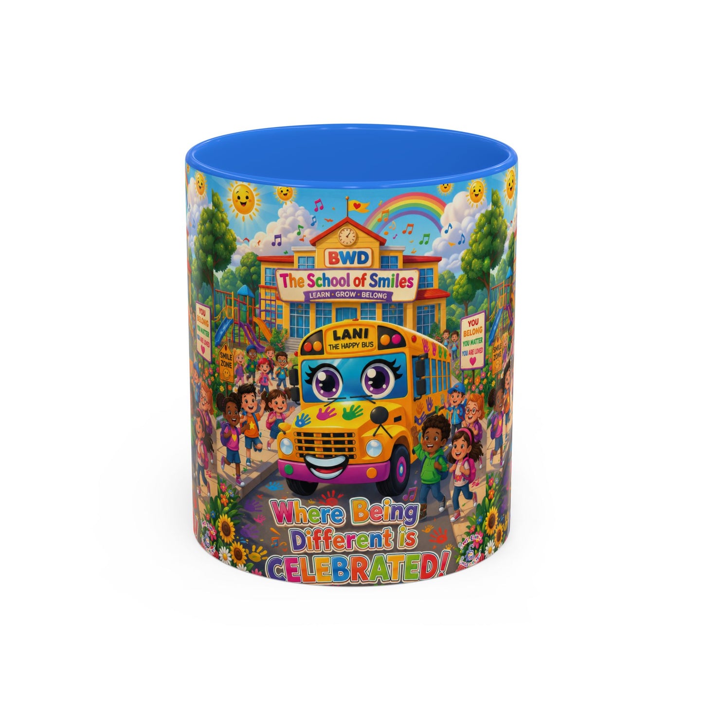 Lani™ Colorful Mug (11oz & 15oz) – "Where Being Different is CELEBRATED!" Graphic